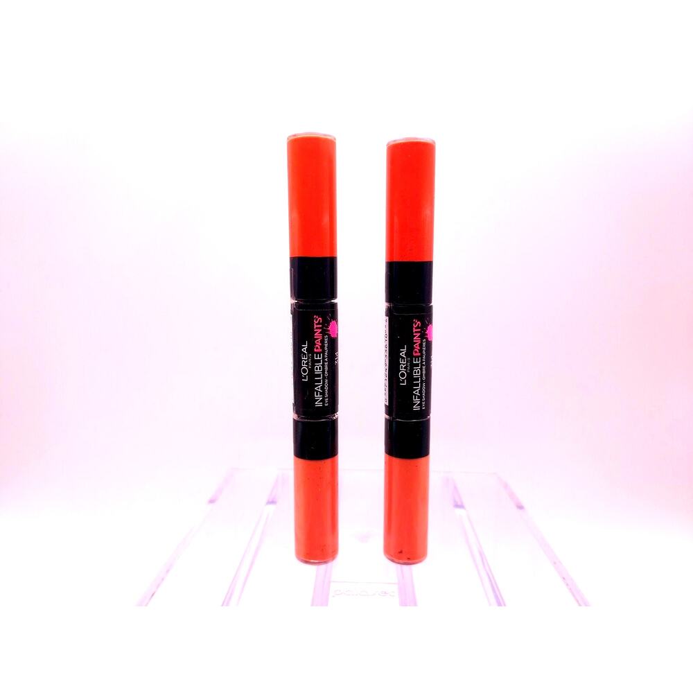 LOT OF 2 LOREAL INFALLIBLE PAINTS Eyeshadow 314 SUNSET FIRE